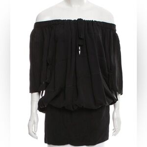 Prada off-the-shoulder tunic